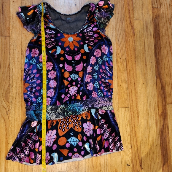 Custo Barcelona Premium Velvet and Silk Mini Dress Size Medium - Picture 10 of 12